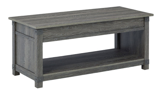 Freedan - 3 Pc. - Coffee Table, 2 End Tables - Grayish Brown