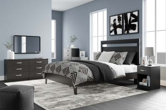 Finch - Six Drawer Dresser - Black