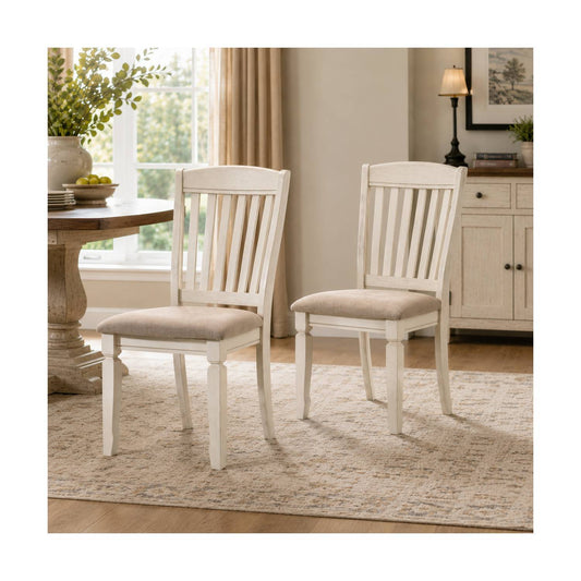 Fedele - Side Chair (Set of 2) - Cream / Tan