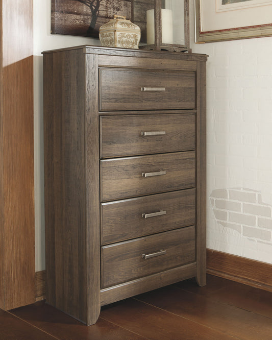 Juararo - Five Drawer Chest - Dark Brown