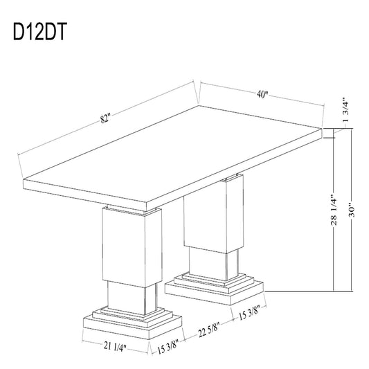 Stacey - Dining Table - Multicolor