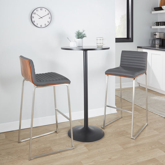 Mason Mara - Contemporary Fixed Height Barstool (Set of 2)