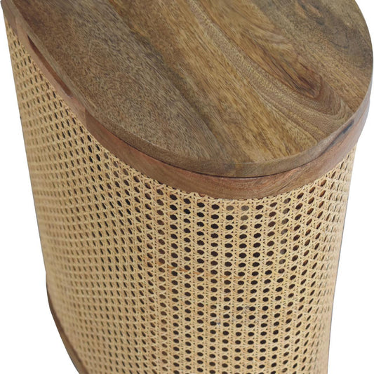 Larissa - Lid Up, Storage Stool - Oak