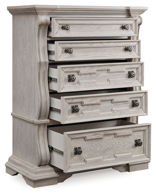 Bruchandi - Five Drawer Chest - Antique White