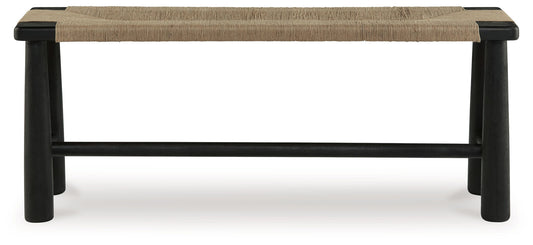 Acerman - Accent Bench - Black / Natural