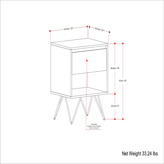 Hunter - Nightstand - Natural