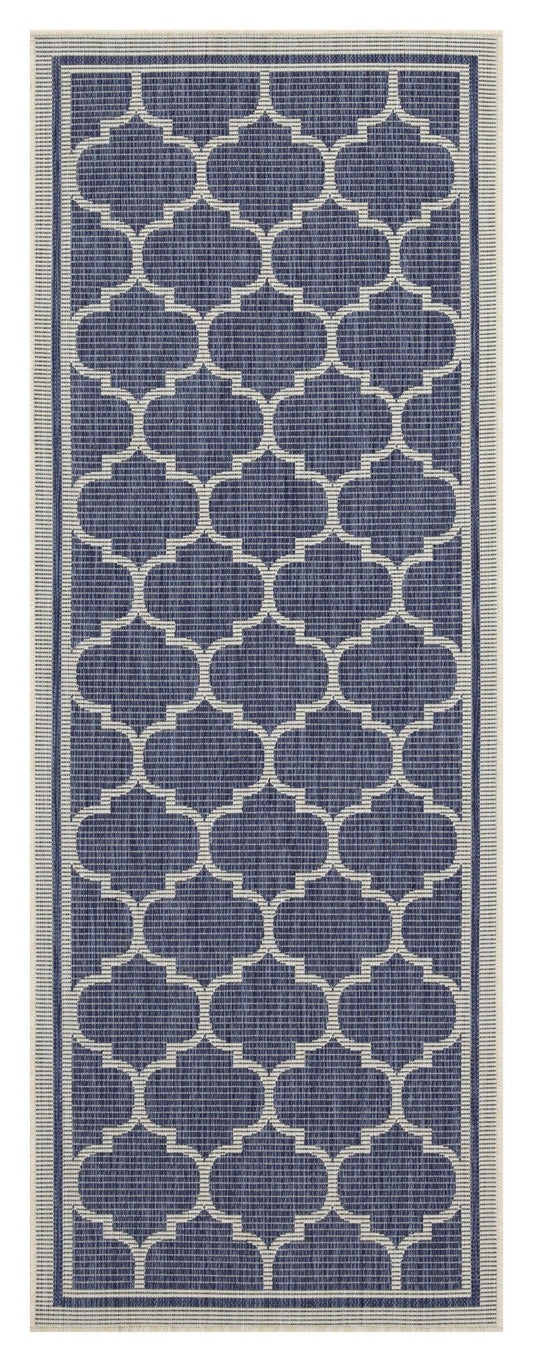 Sunshine - 5'3" X 7'3" Indoor, Outdoor Area Rug Polypropylene - Blue