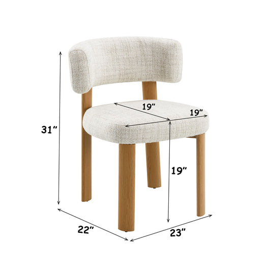 Ogin - Side Chair (Set of 2) - Beige / Gray