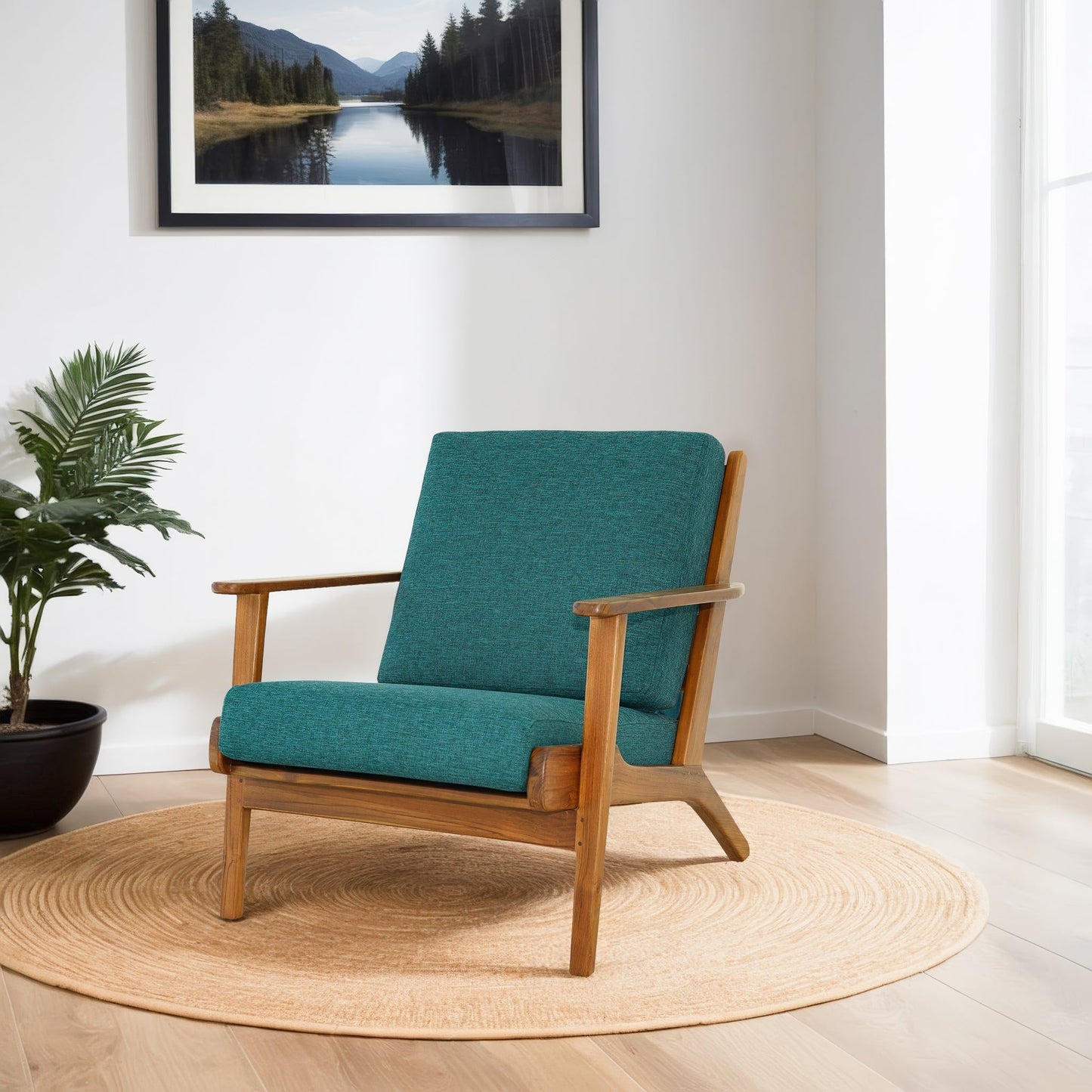 Connor - Modern Genuine Lounge Chair