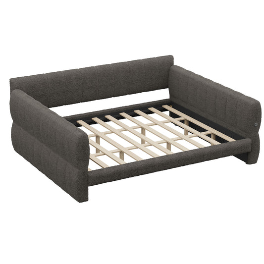 Upholstered Platform Bed With USB Charging