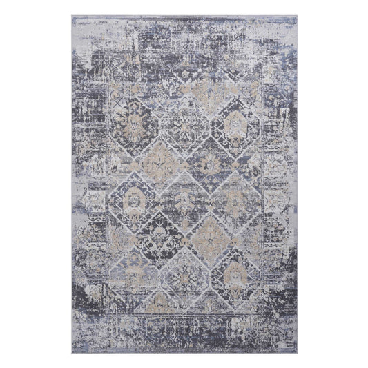 Payas - 5' X 7' Traditional Area Rug - Gray / Blue
