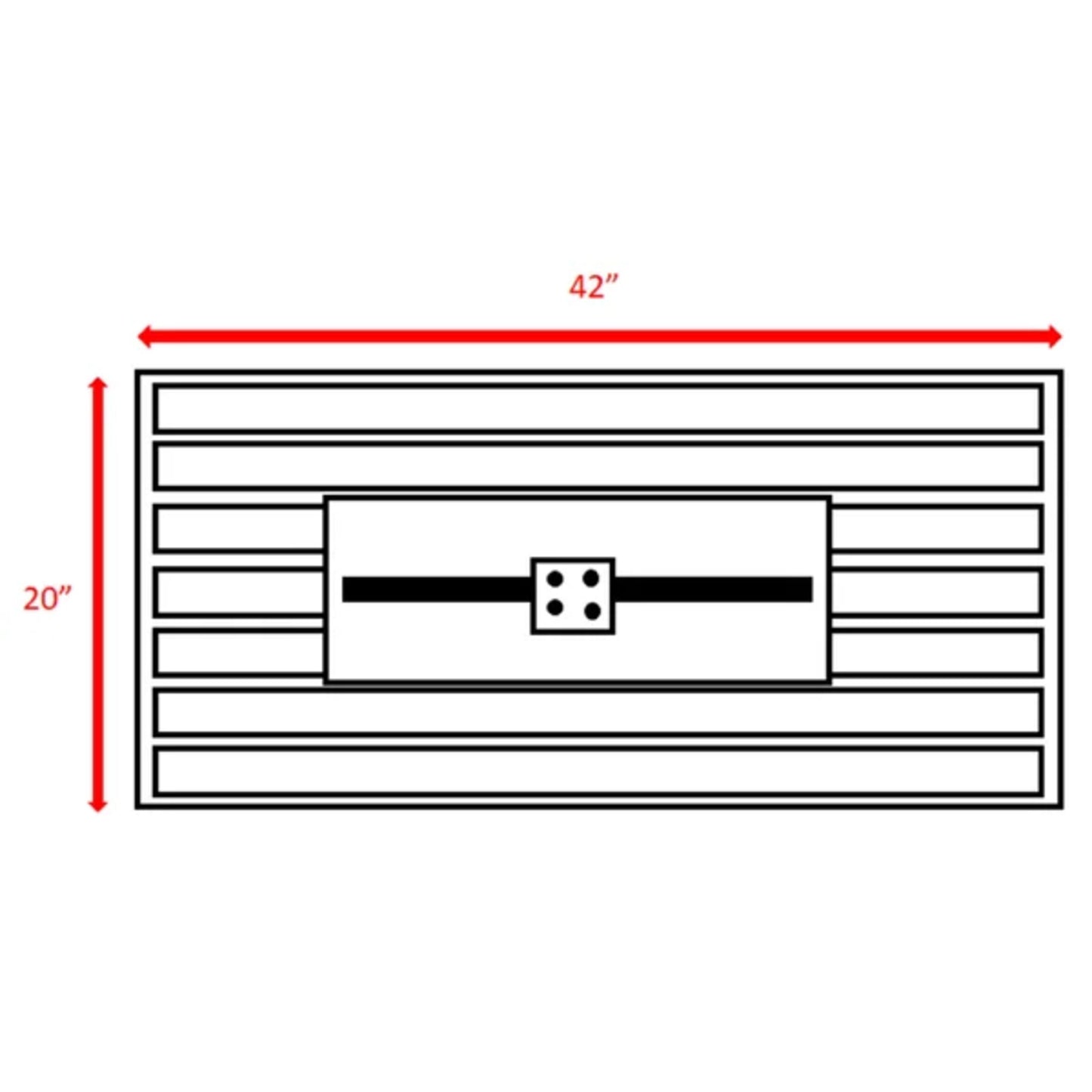 Propane Fire Pit Table With Cover - Black