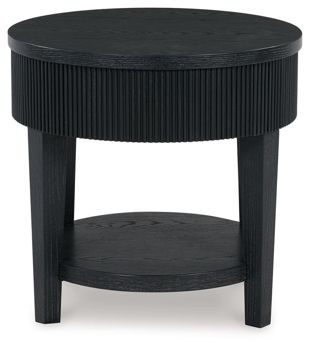 Marstream - Round End Table - Black