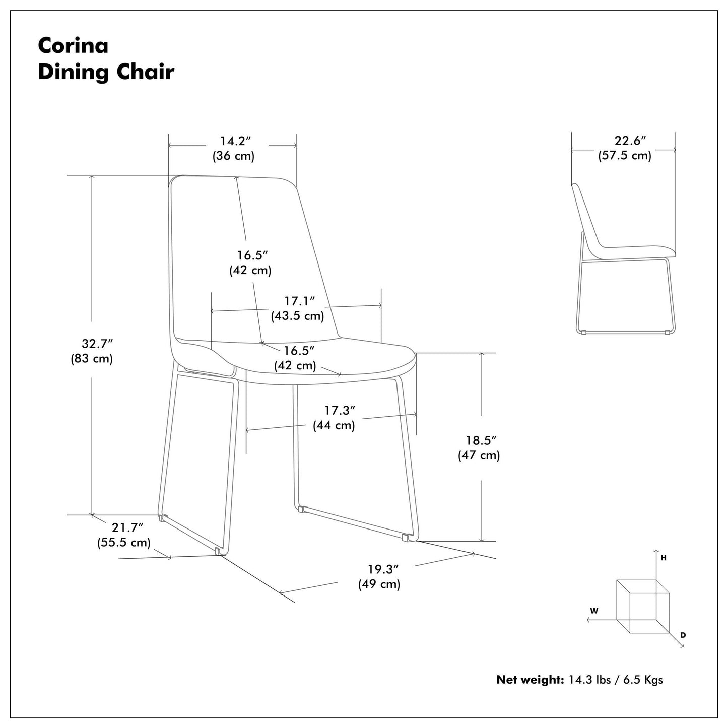 Corina - Upholstery Dining Chair (Set of 2)