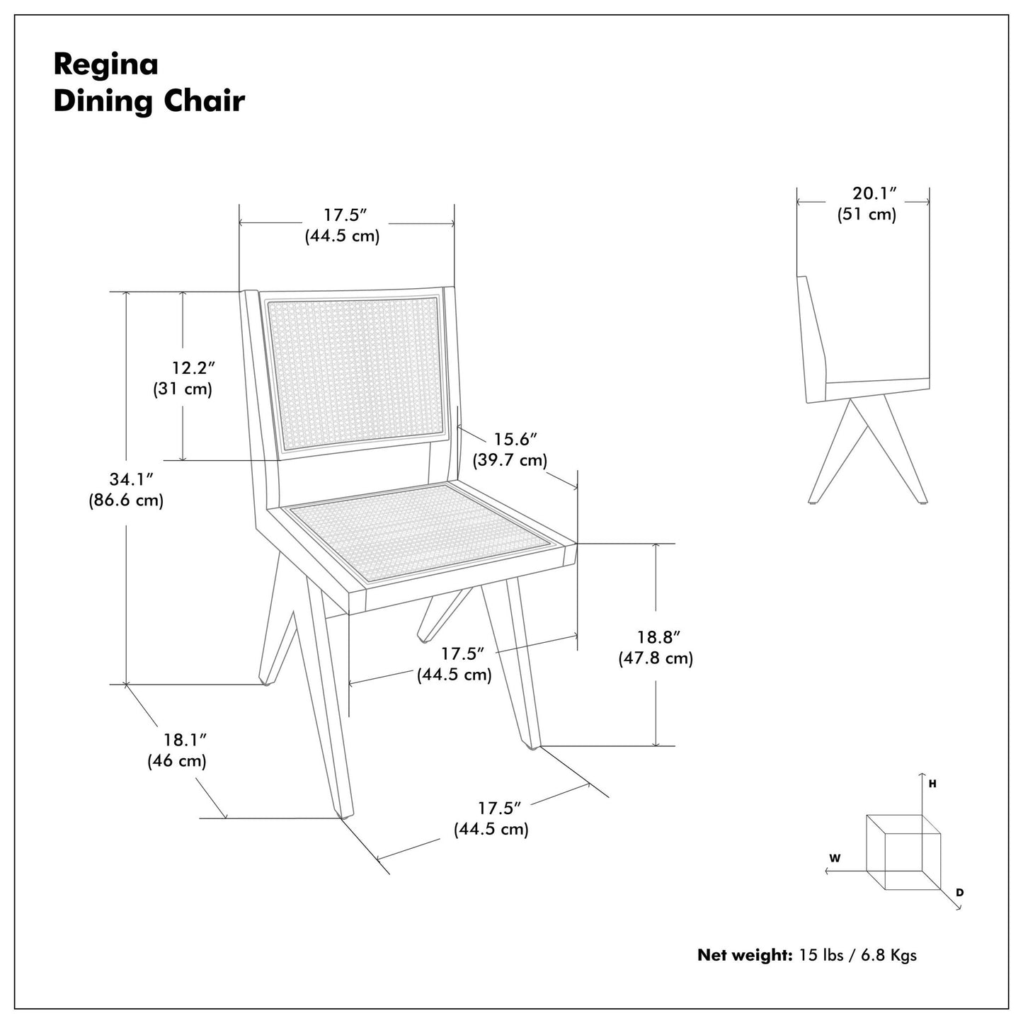 Regina - Handcrafted Dining Chair (Set of 2)
