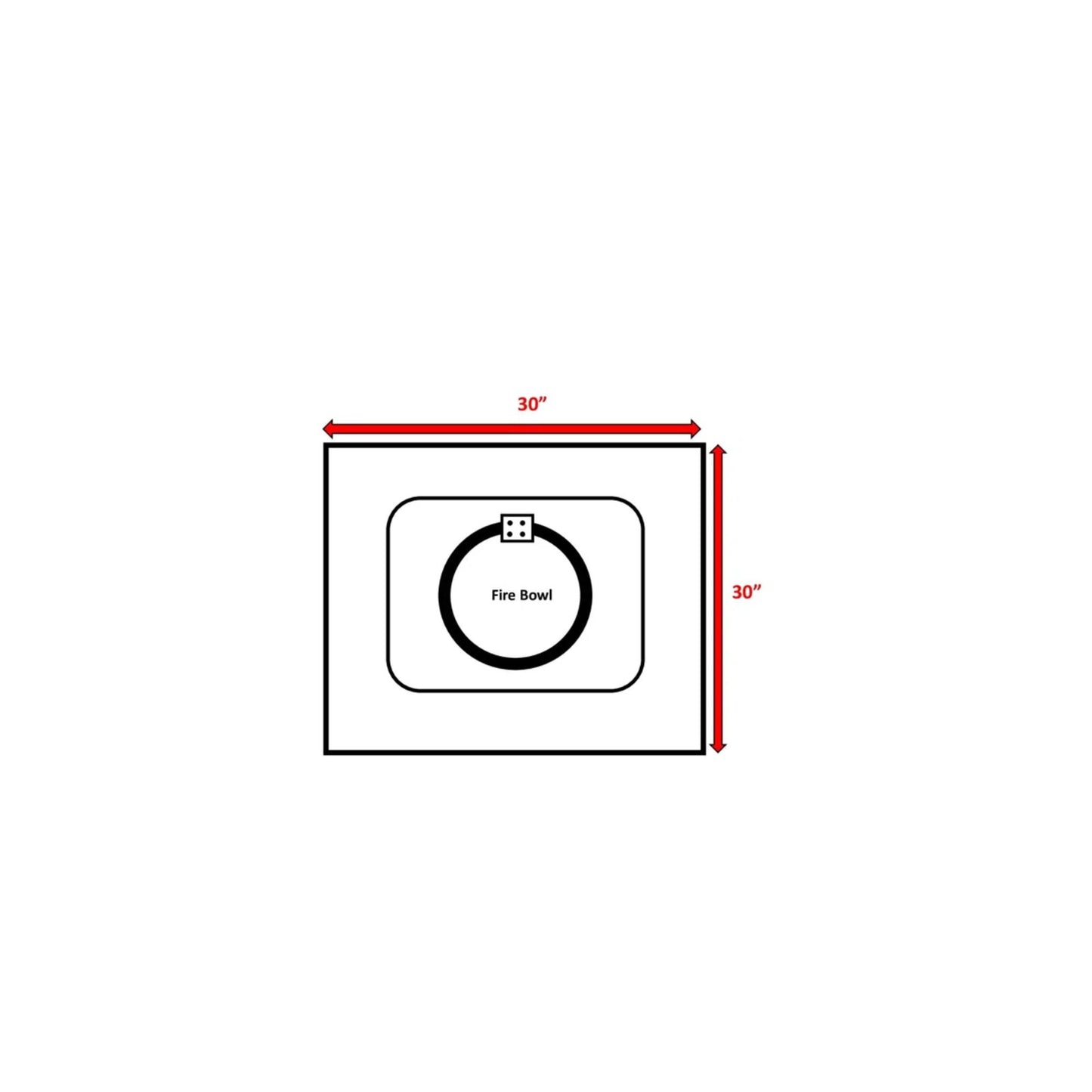 Outdoor Fire Pit For Outdoor Home Garden, Backyard Fireplace - Black