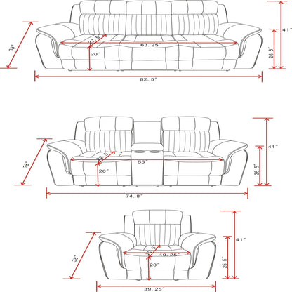 Steban - Glider Recliner - Gray