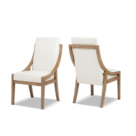 Lennox - High Back Upholstered Dining Chair (Set of 2) - Light Beige