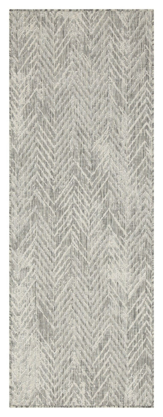 Sunshine - 5'3" X 7'3" Indoor, Outdoor Area Rug - Silver