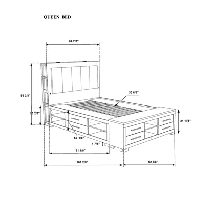 Messa - Bed With Storage Features And LED Lighting