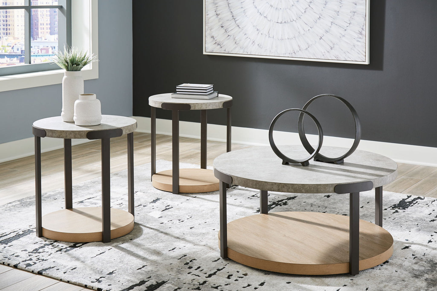 Darthurst - Occasional Table Set (Set of 3) - Light Brown