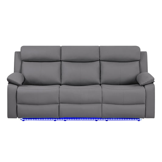 Blanche - Reclining Set With LED Lights With Pillow Top Arms