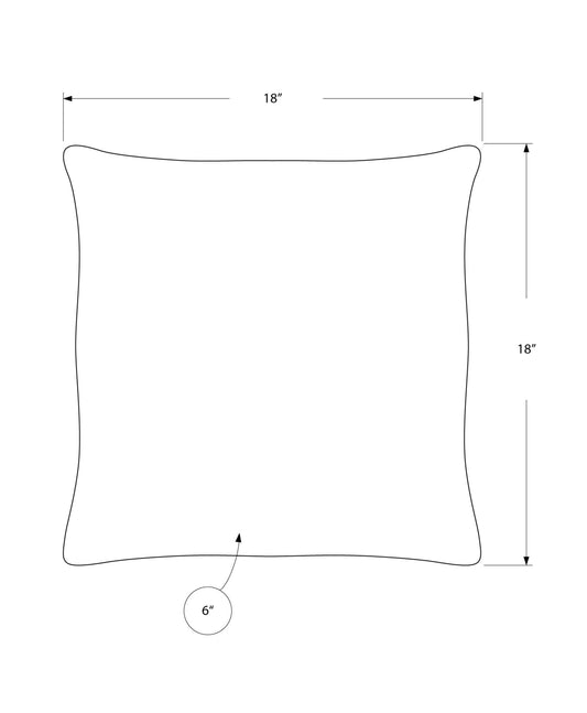 Square Pillows, Insert Included, Decorative Throw, Hypoallergenic Polyester