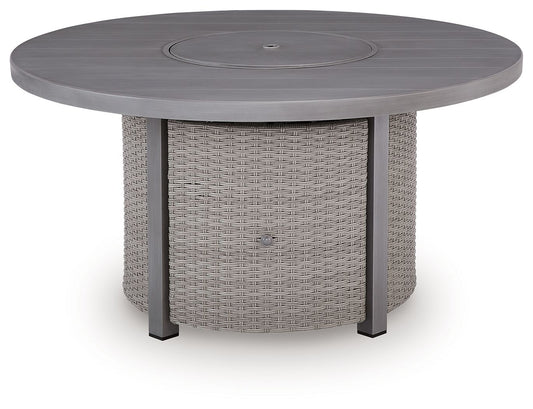 Half Moon Beach - Round Fire Pit Table - Gray