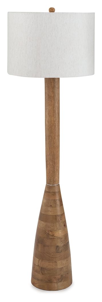 Ailsa - Wood Floor Lamp - Natural Brown