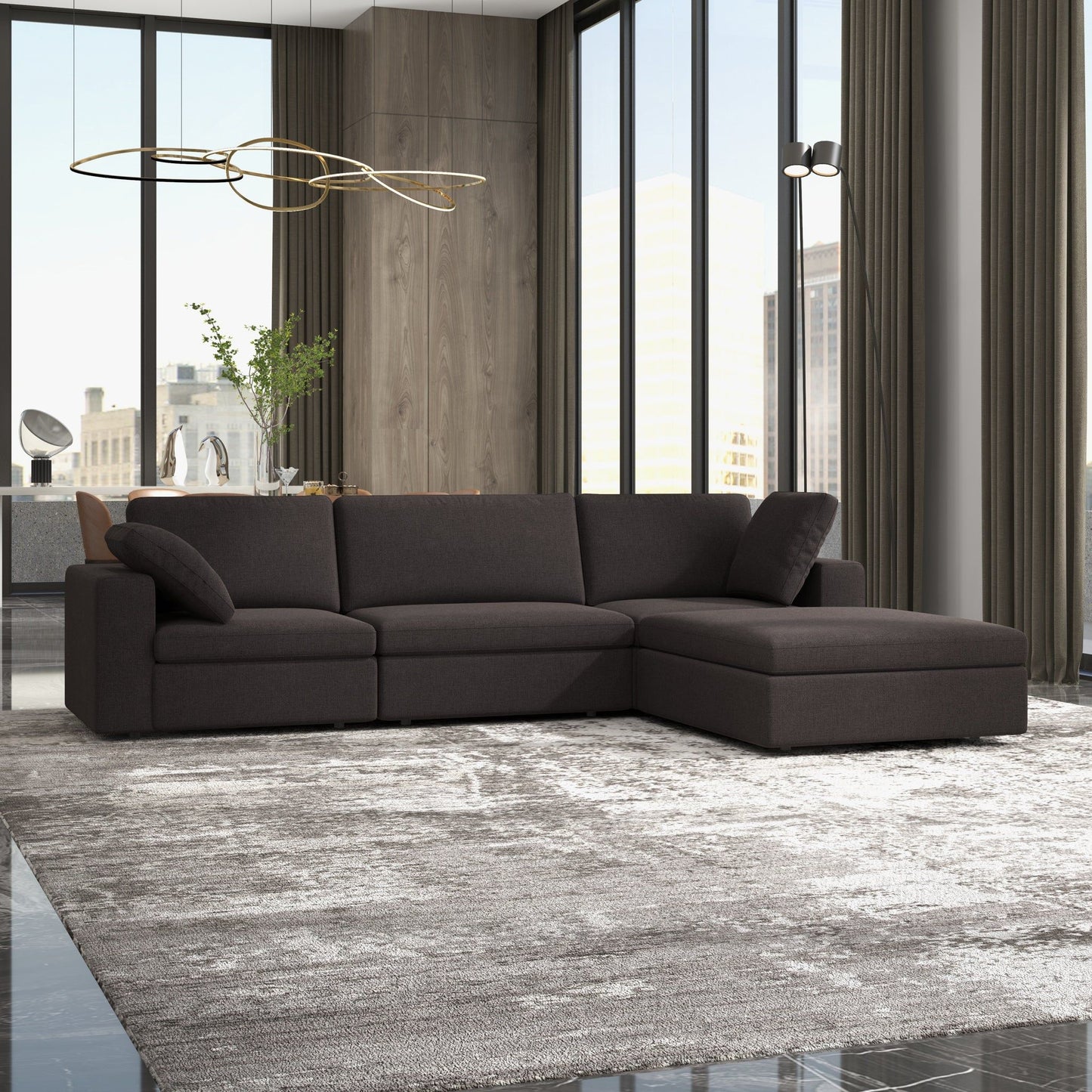 Cecilia - Modular Corner Sectional Modern Sofa