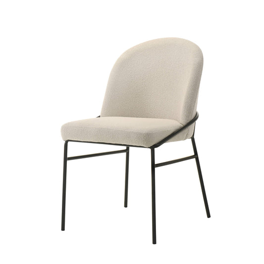 Lark - Side Chair (Set of 2) - Black / Cream
