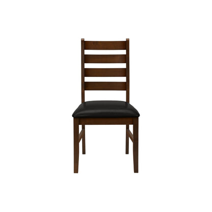 Dining Chair, Dining Room, Side, Upholstered, Transitional (Set of 2) - Brown