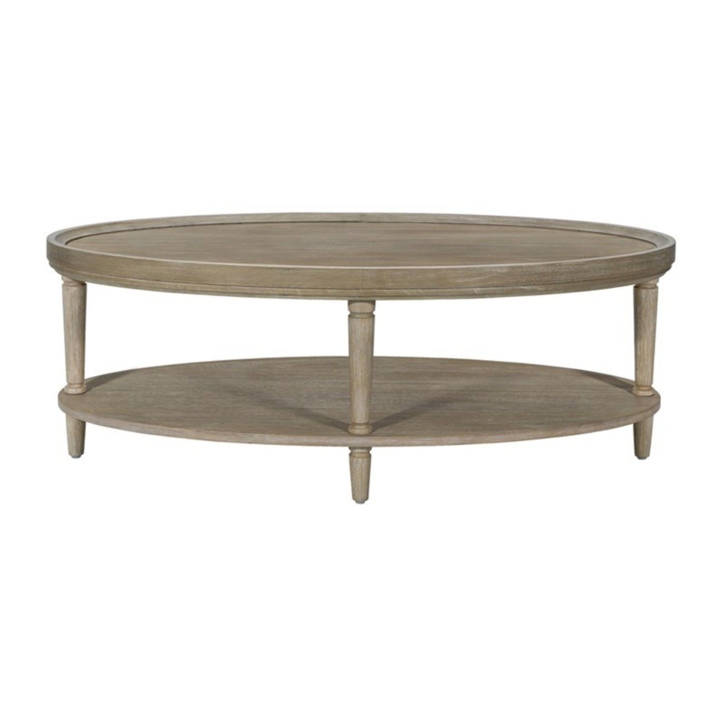 Bedford - Oval Coffee Table With Shelf - Natural