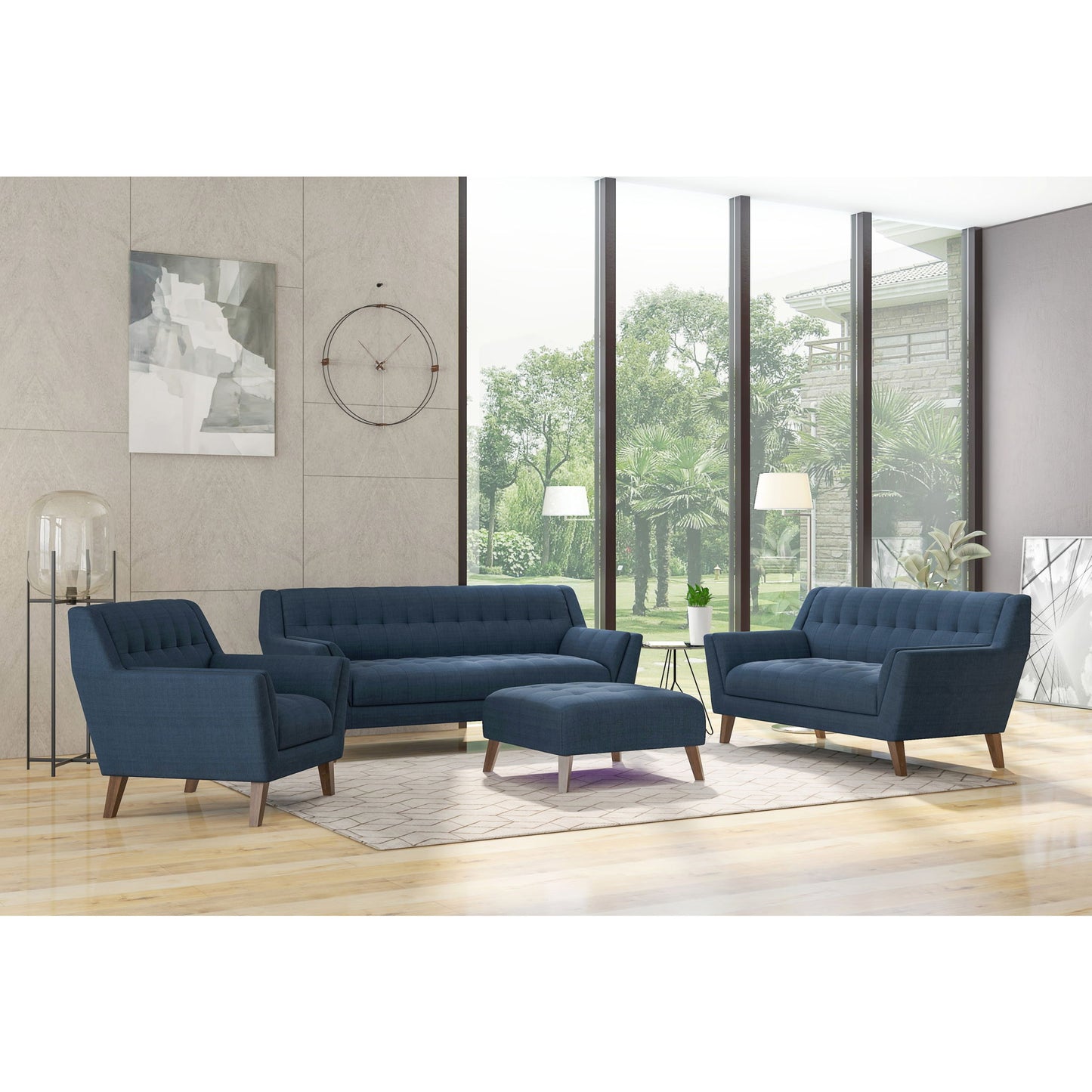 Sofa - Blue - Fabric
