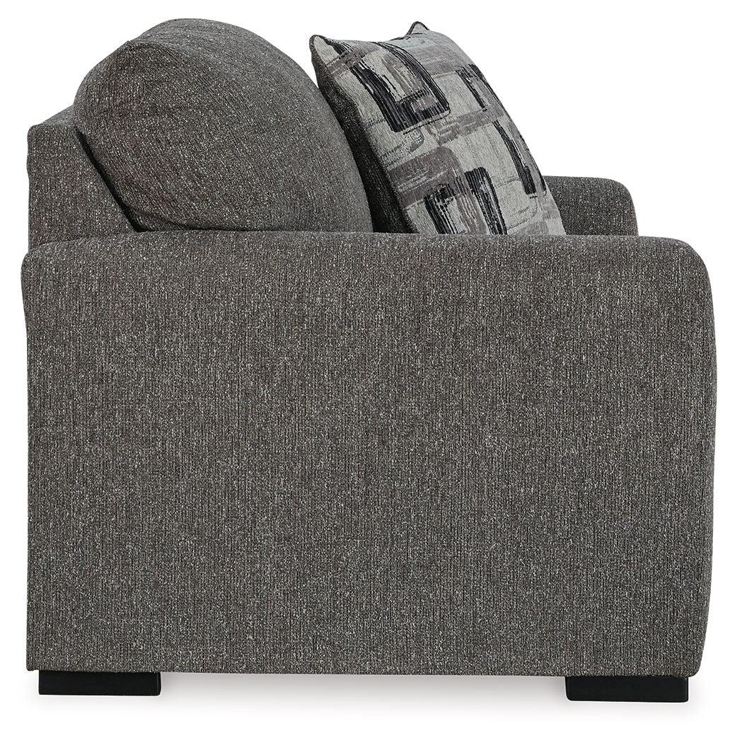 Gardiner - 2 Pc. - Chair And A Half, Ottoman - Pewter