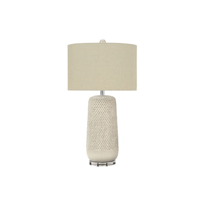 Contemporary Lighting, Table Lamp, Ceramic, Resin - Cream