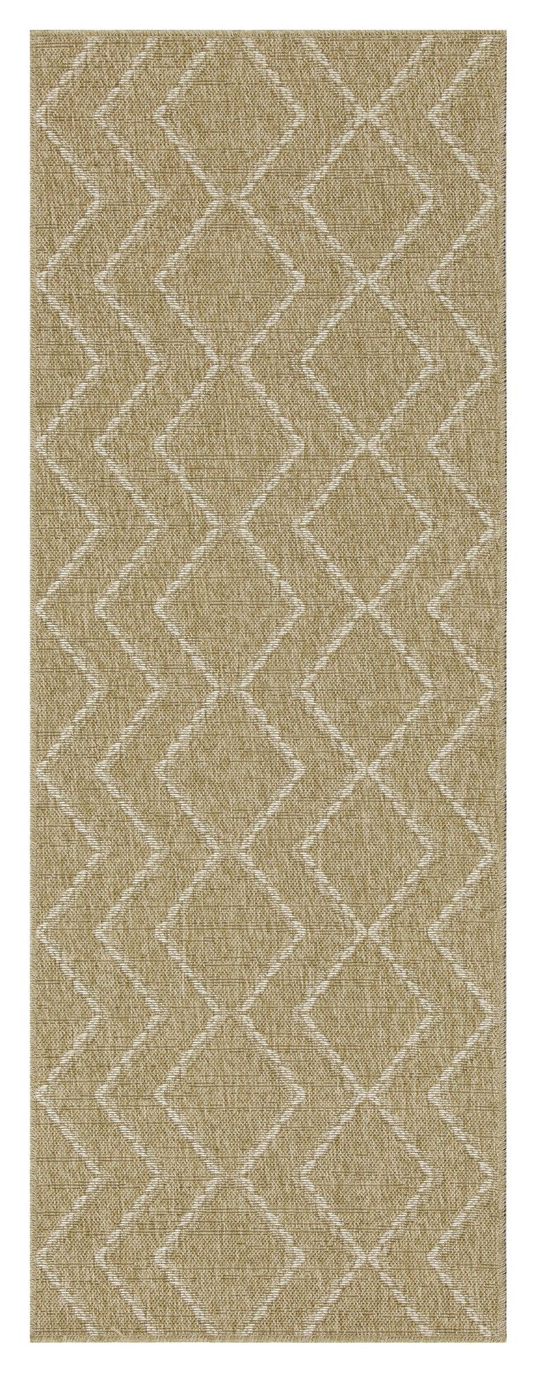 Earth - 5'3" X 7'3" Indoor, Outdoor Area Rug - Jute / White
