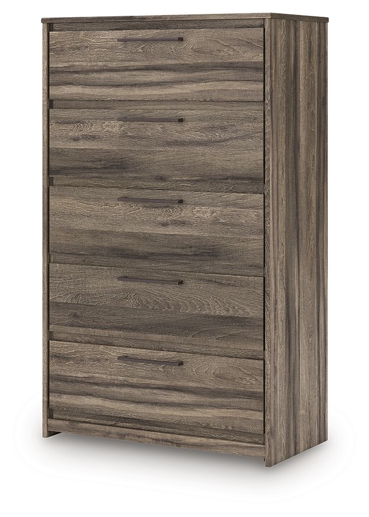 Elbrim - Five Drawer Chest - Brown