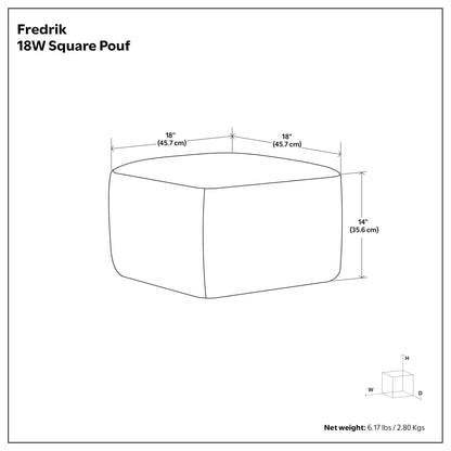 Fredrik - Handcrafted Square Pouf