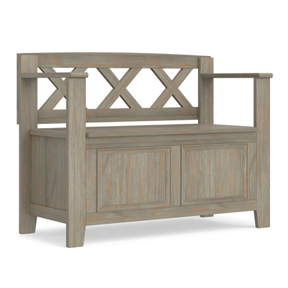 Amherst - Small Transitional Entryway Storage Bench