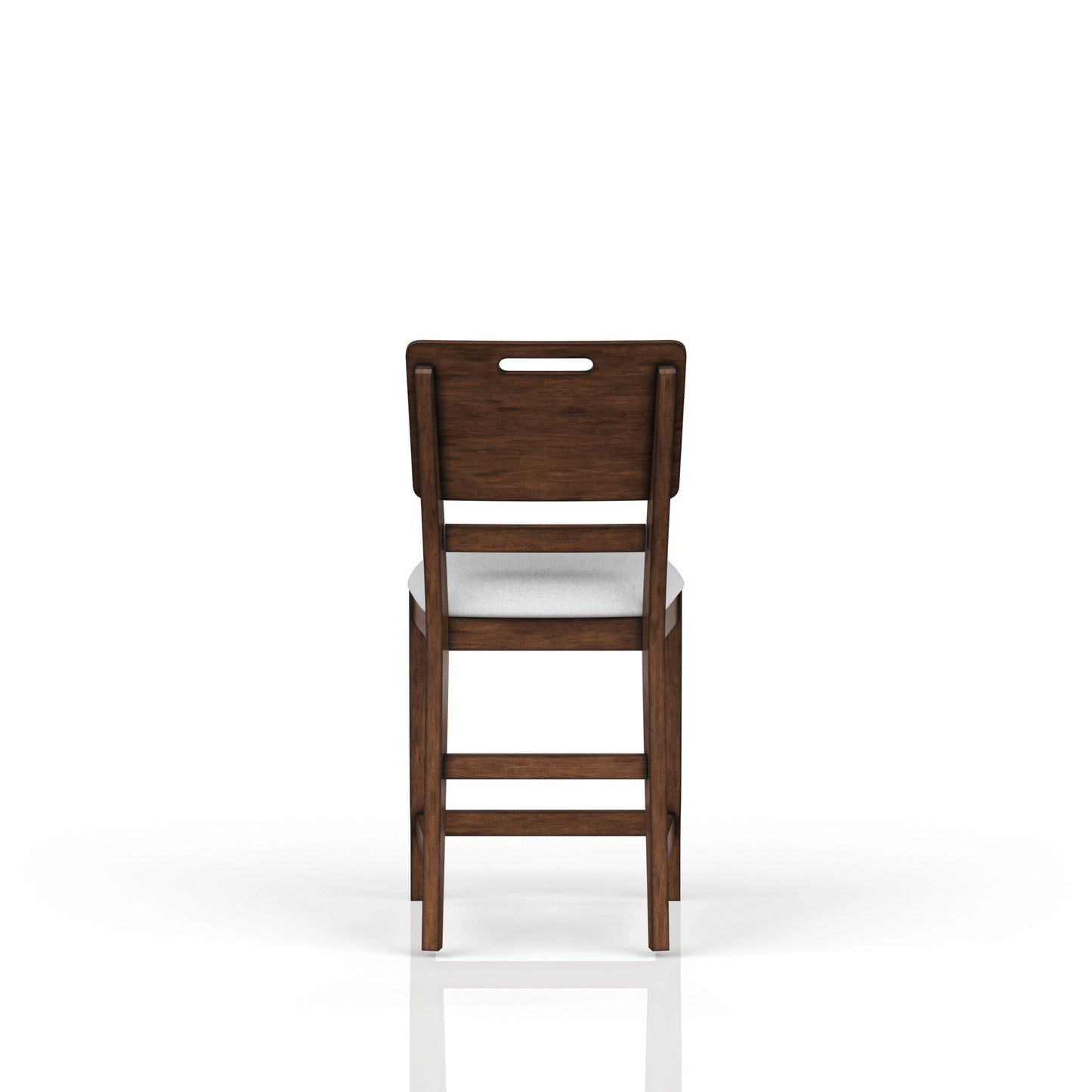 Casual Counter Stool Contrasting Upholstered Seat (Set of 2) - Brown