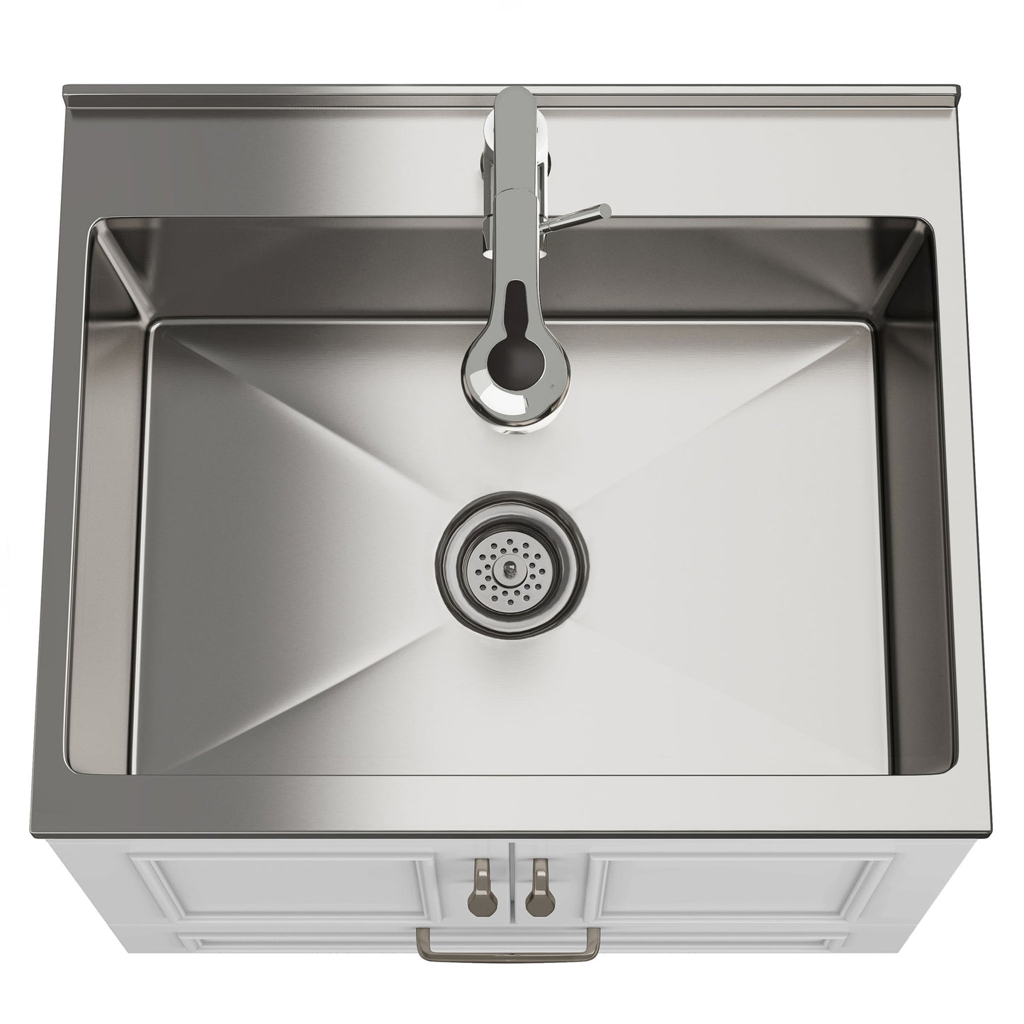 Cardinal - Laundry Cabinet With Faucet And Sink - White