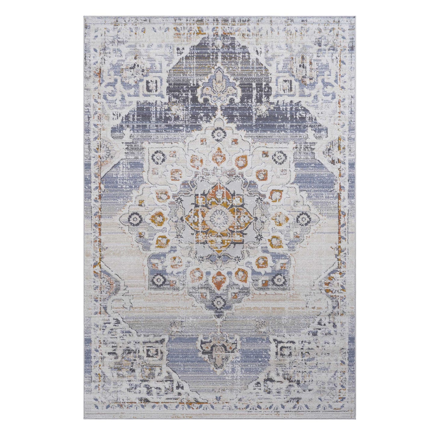 Payas - 6' X 9' Medallion Area Rug - Cream / Gold
