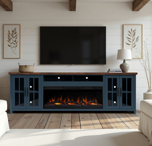 Nantucket - 74" Fireplace TV Stand Console