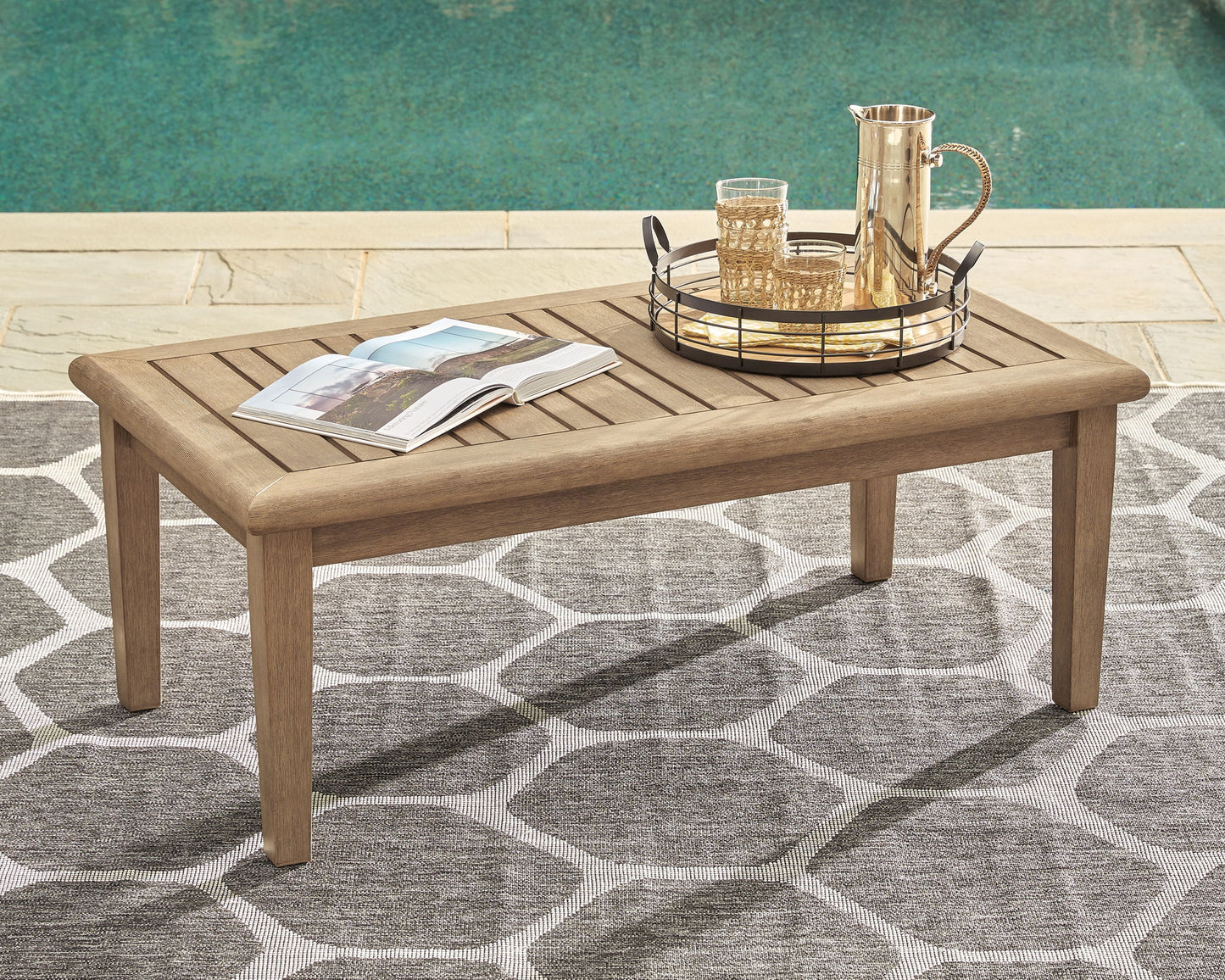 Gerianne - Rectangular Cocktail Table - Brown