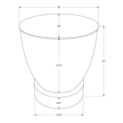 Drum Accent Side Table, Contemporary & Modern Design