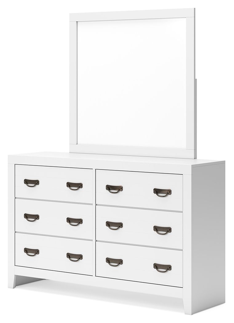 Binterglen - Dresser And Mirror - White