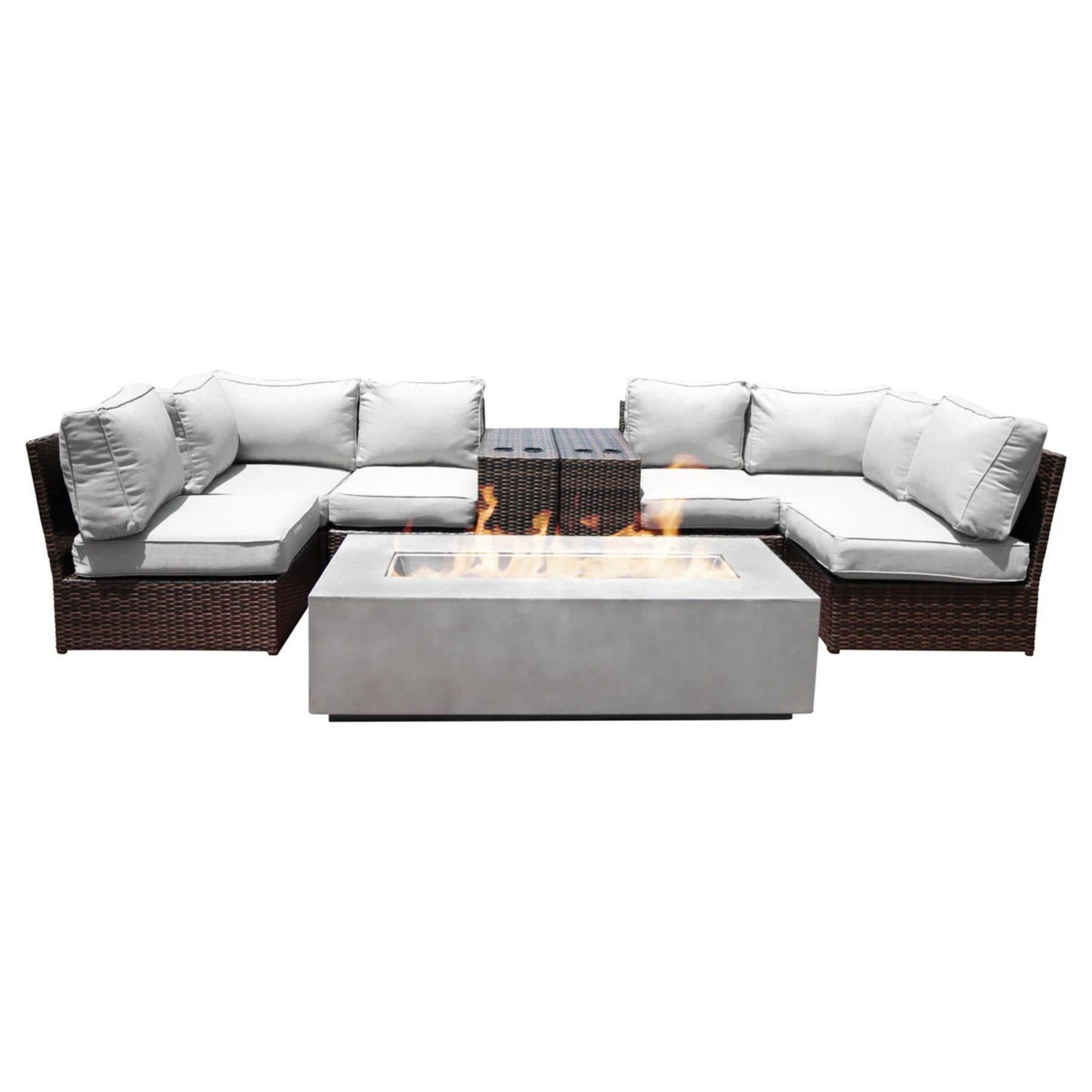 Outdoor Elegance Conversation Set With Fire Pit