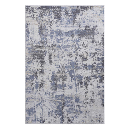Payas - 6' X 9' Abstract Area Rug - Gray / Denim