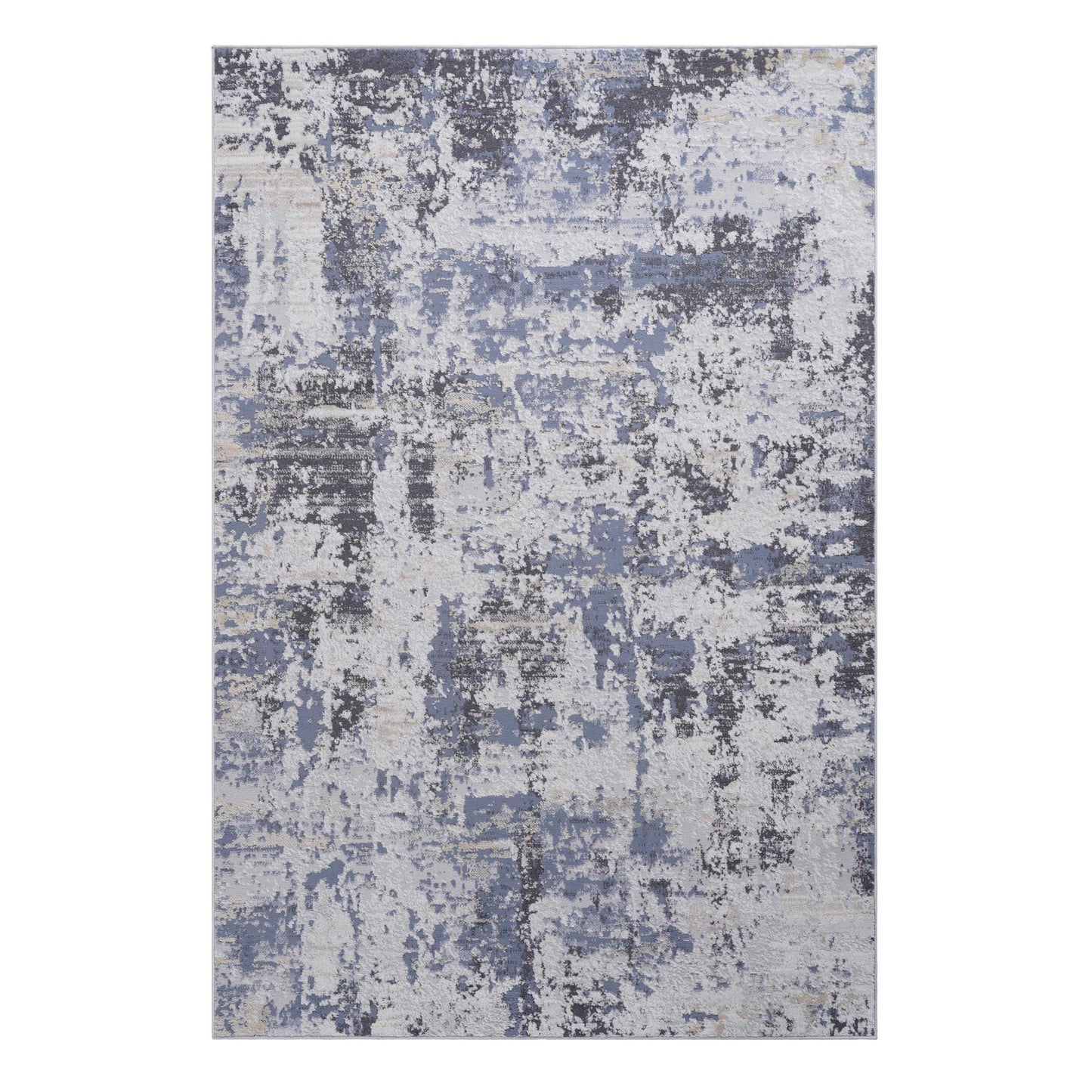 Payas - 8' X 10' Abstract Area Rug - Gray / Denim